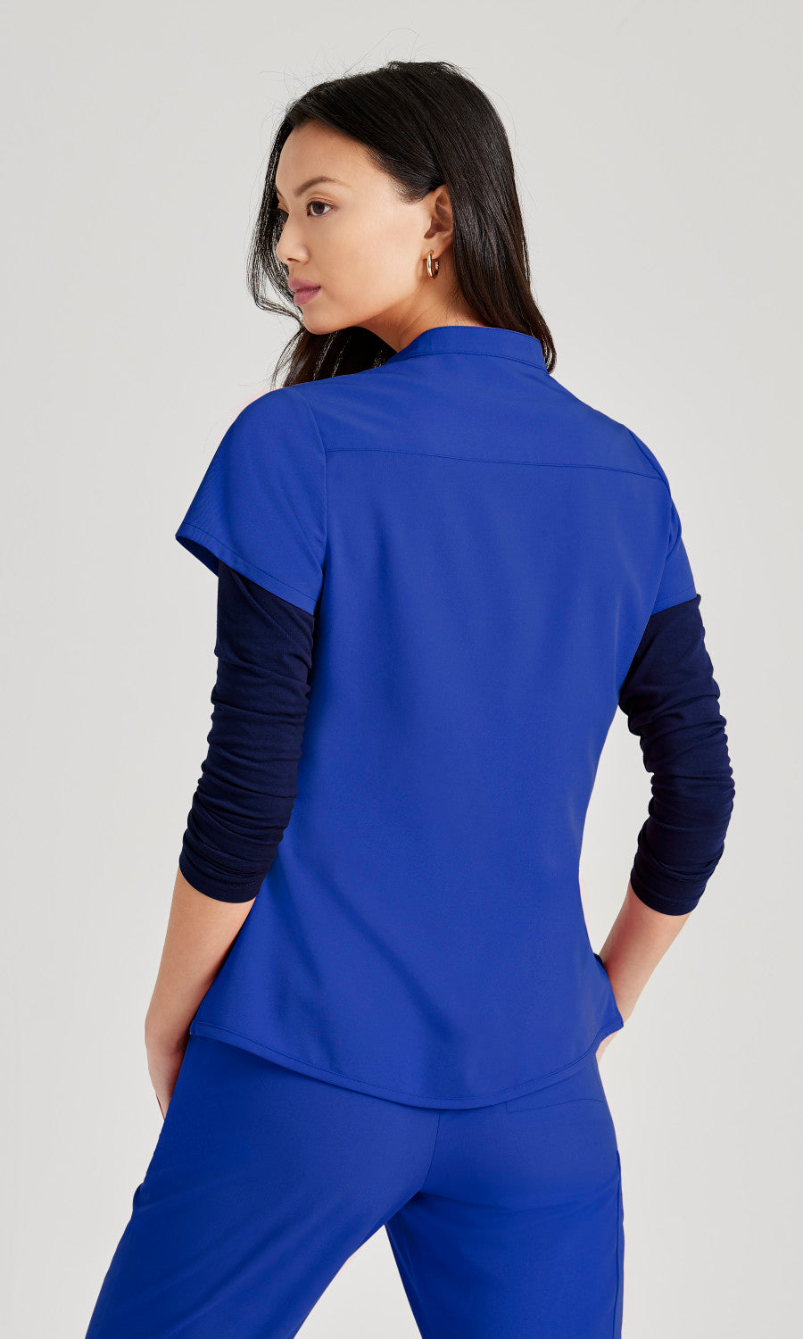 Barco Unify BUT163 Mission Scrub Top New Royal