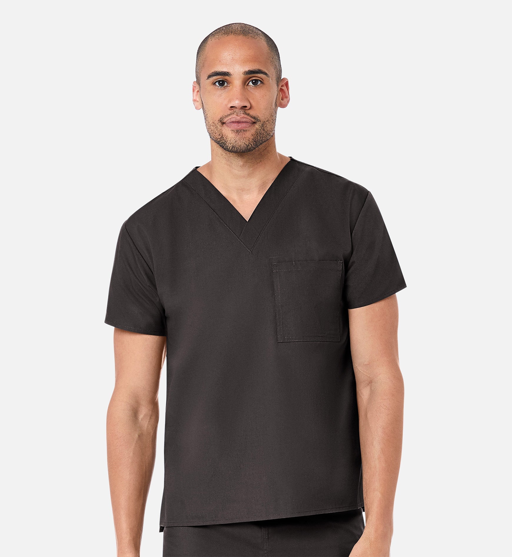 Core 1006 Unisex V-Neck Top Chocolate
