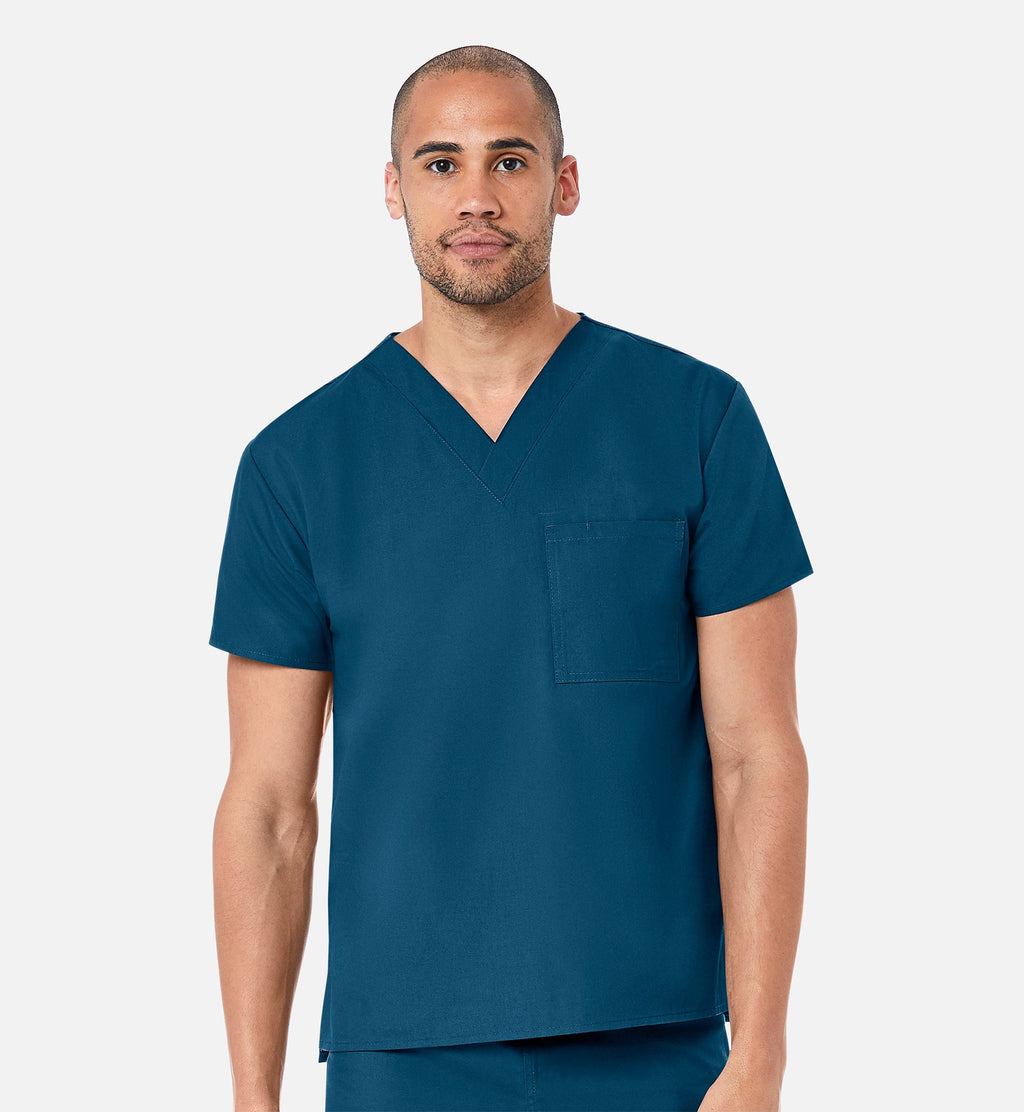 Core 1006 Unisex V-Neck Top Caribbean Blue