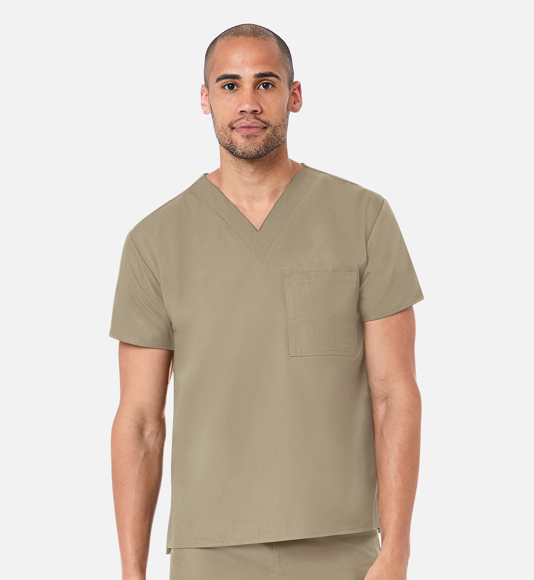 Core 1006 Unisex V-Neck Top Khaki