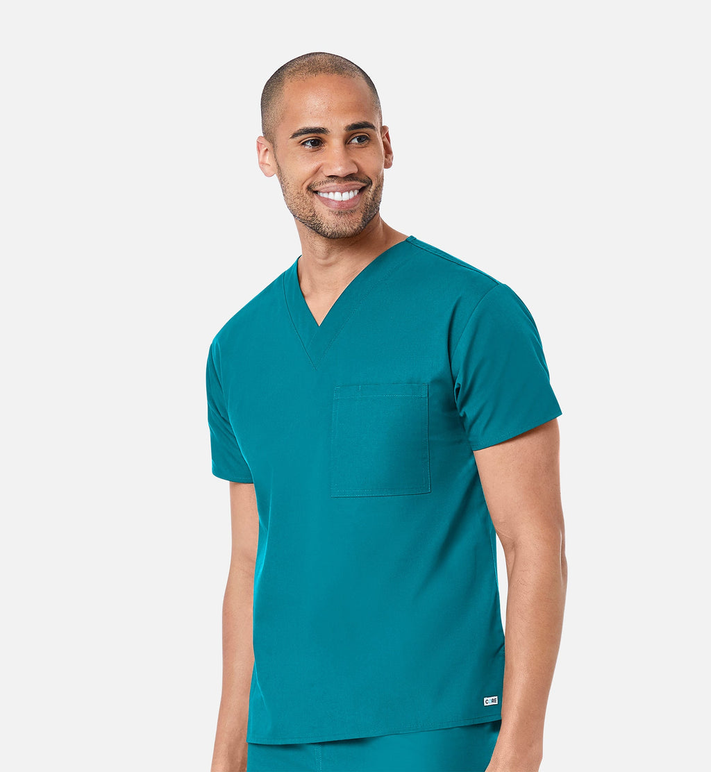 Core 1006 Unisex V-Neck Top Teal