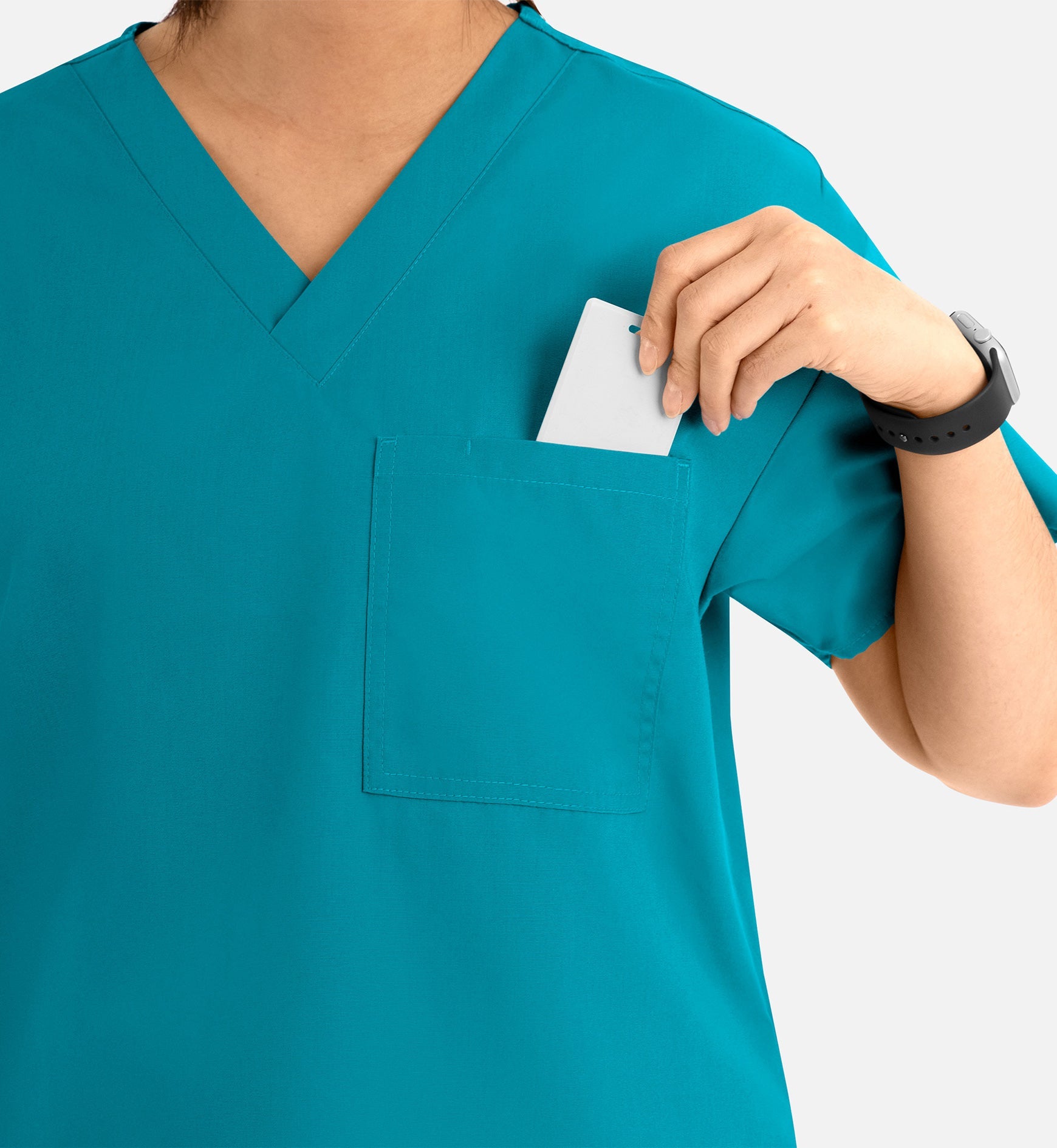 Core 1006 Unisex V-Neck Top Teal