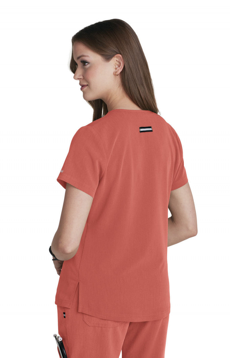 Next Gen 1010 Ready to Work Top Heather Coral