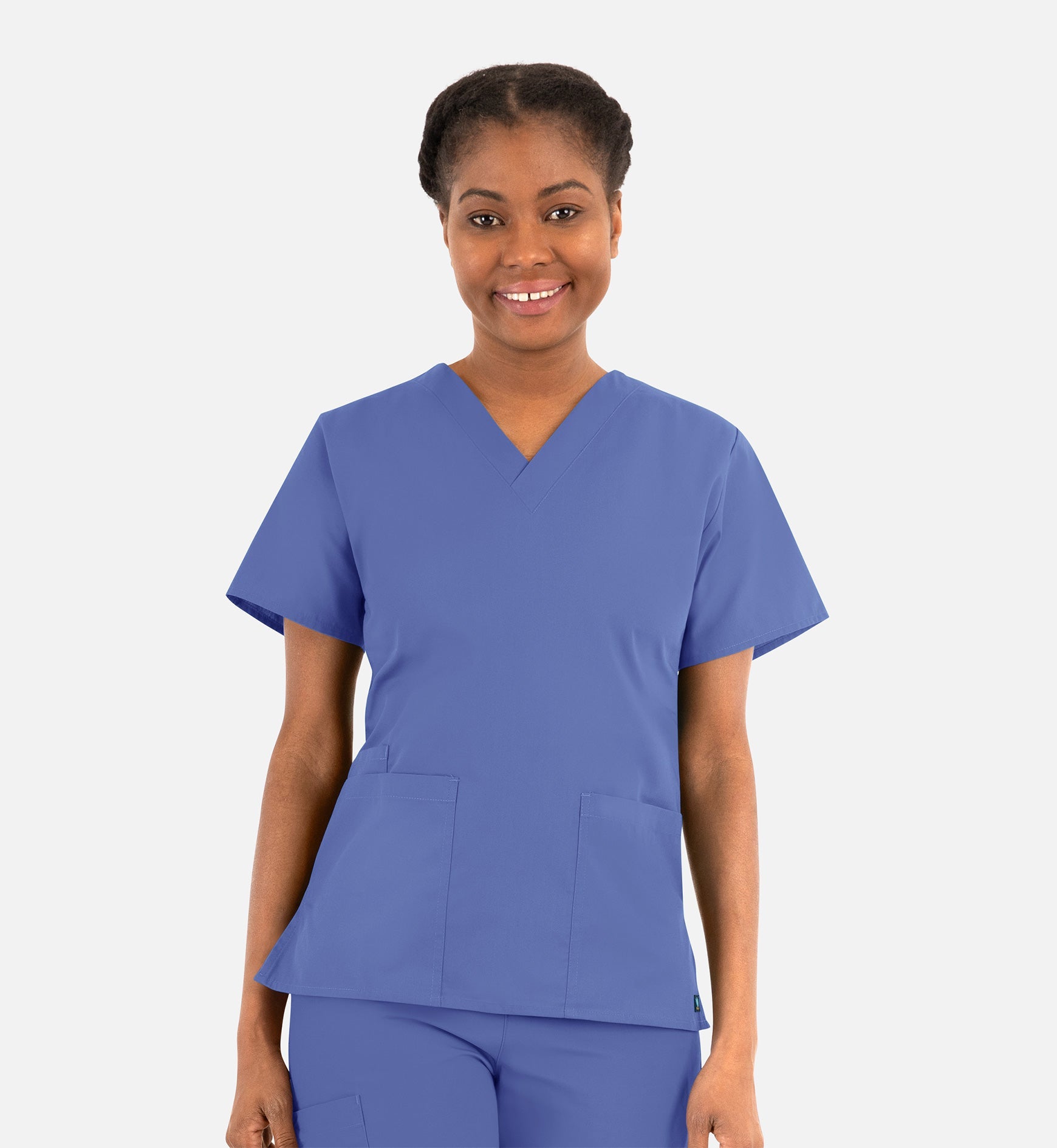 Core 1016 Women's Classic V-Neck Top Ceil Blue