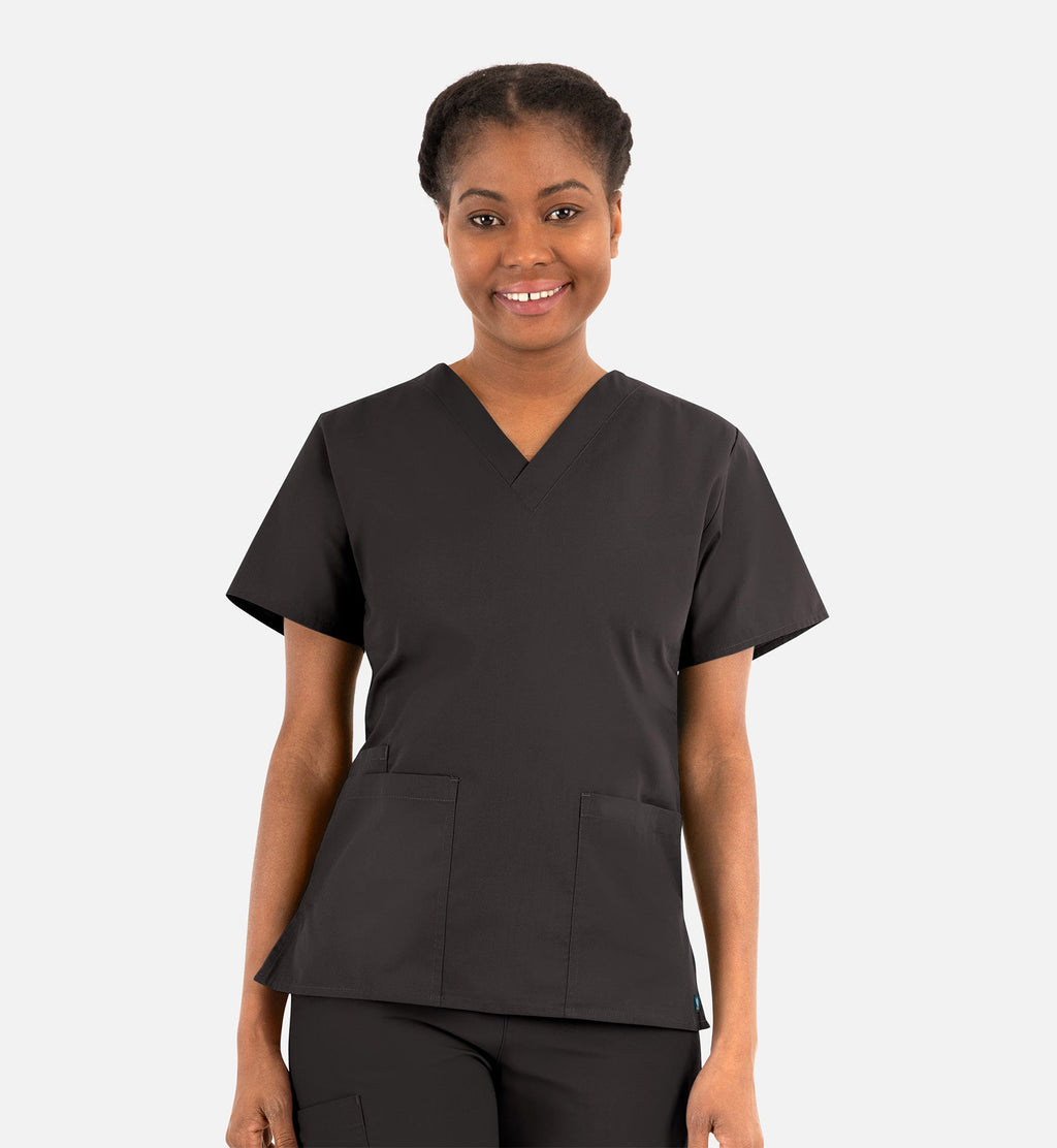 Core 1016 Women's Classic V-Neck Top Chocolate
