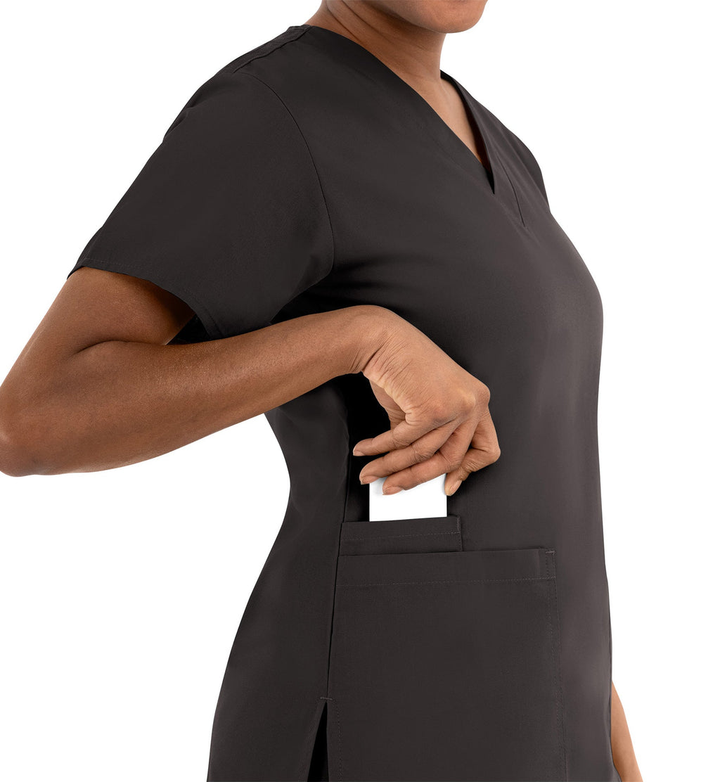 Core 1016 Women's Classic V-Neck Top Chocolate