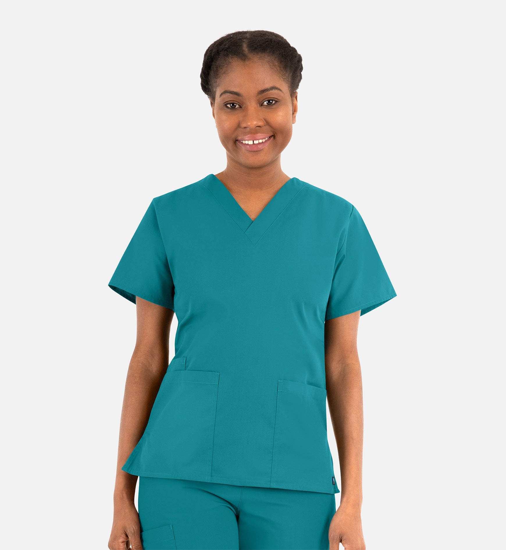 Core 1016 Women's Classic V-Neck Top Lake Blue