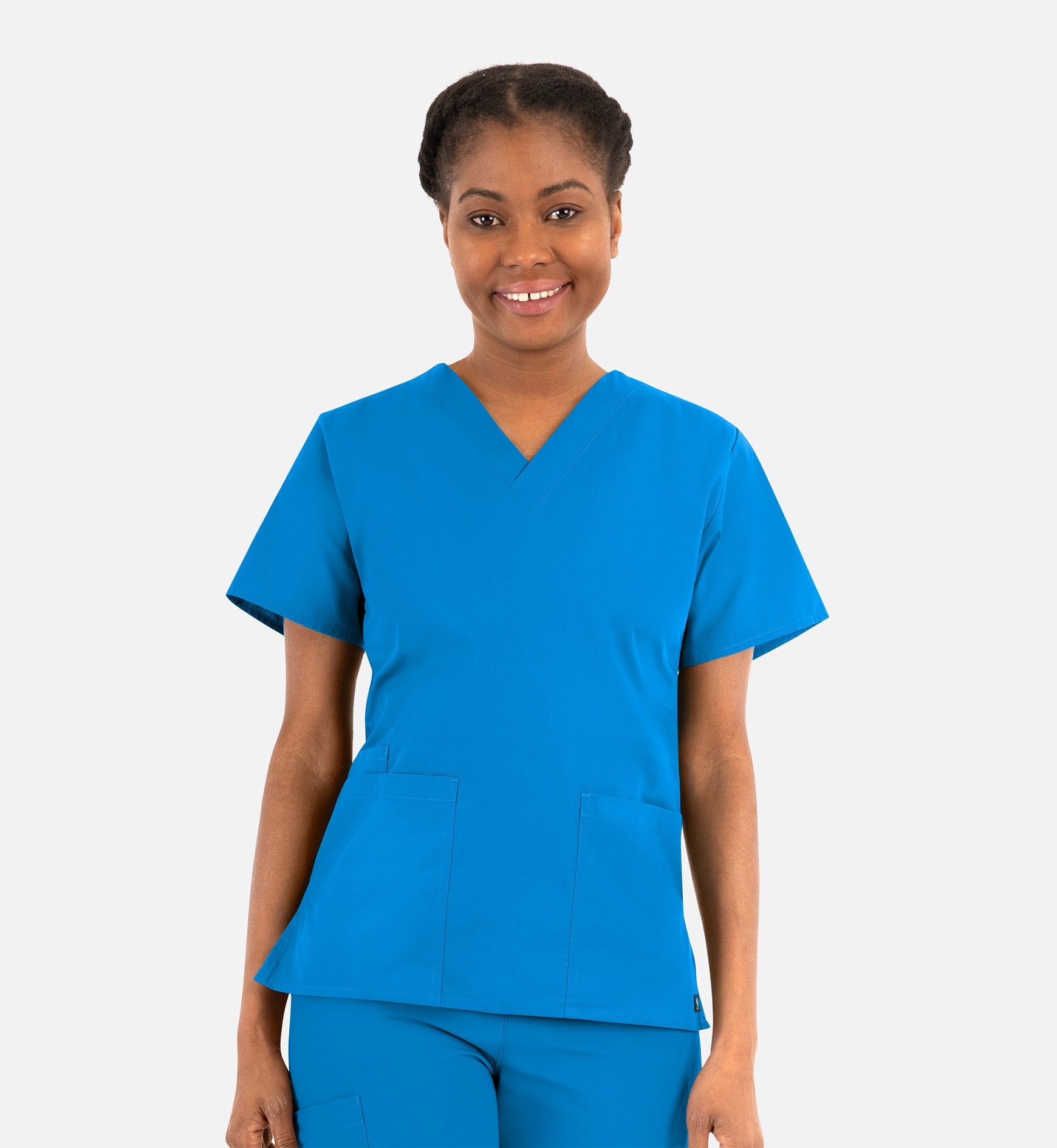 Core 1016 Women's Classic V-Neck Top Malibu Blue