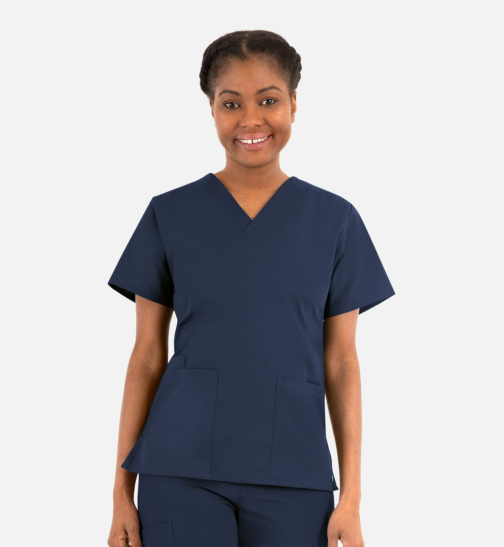Core 1016 Women's Classic V-Neck Top Navy