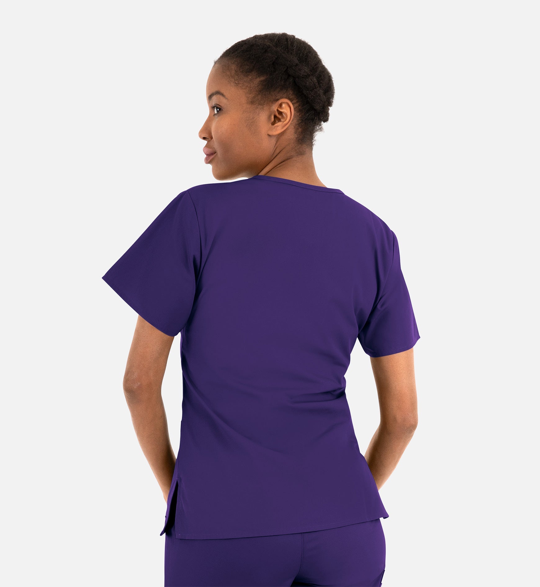 Core 1016 Women's Classic V-Neck Top Purple