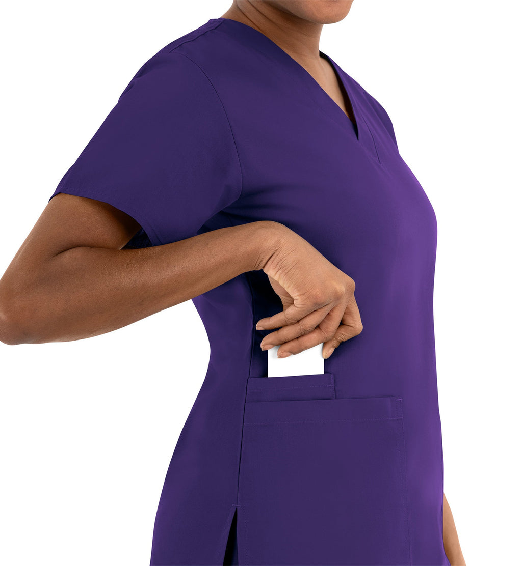 Core 1016 Women's Classic V-Neck Top Purple
