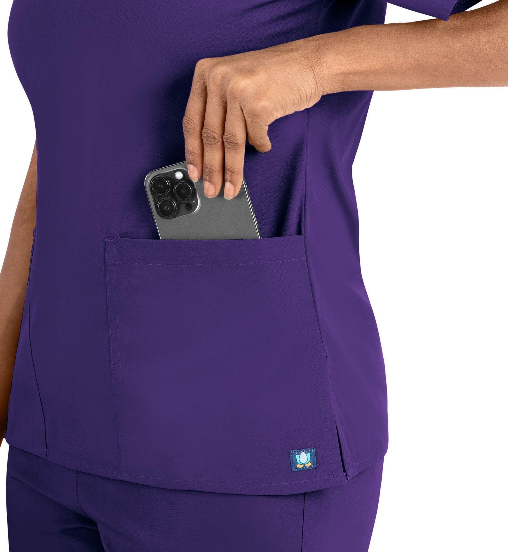 Core 1016 Women's Classic V-Neck Top Purple