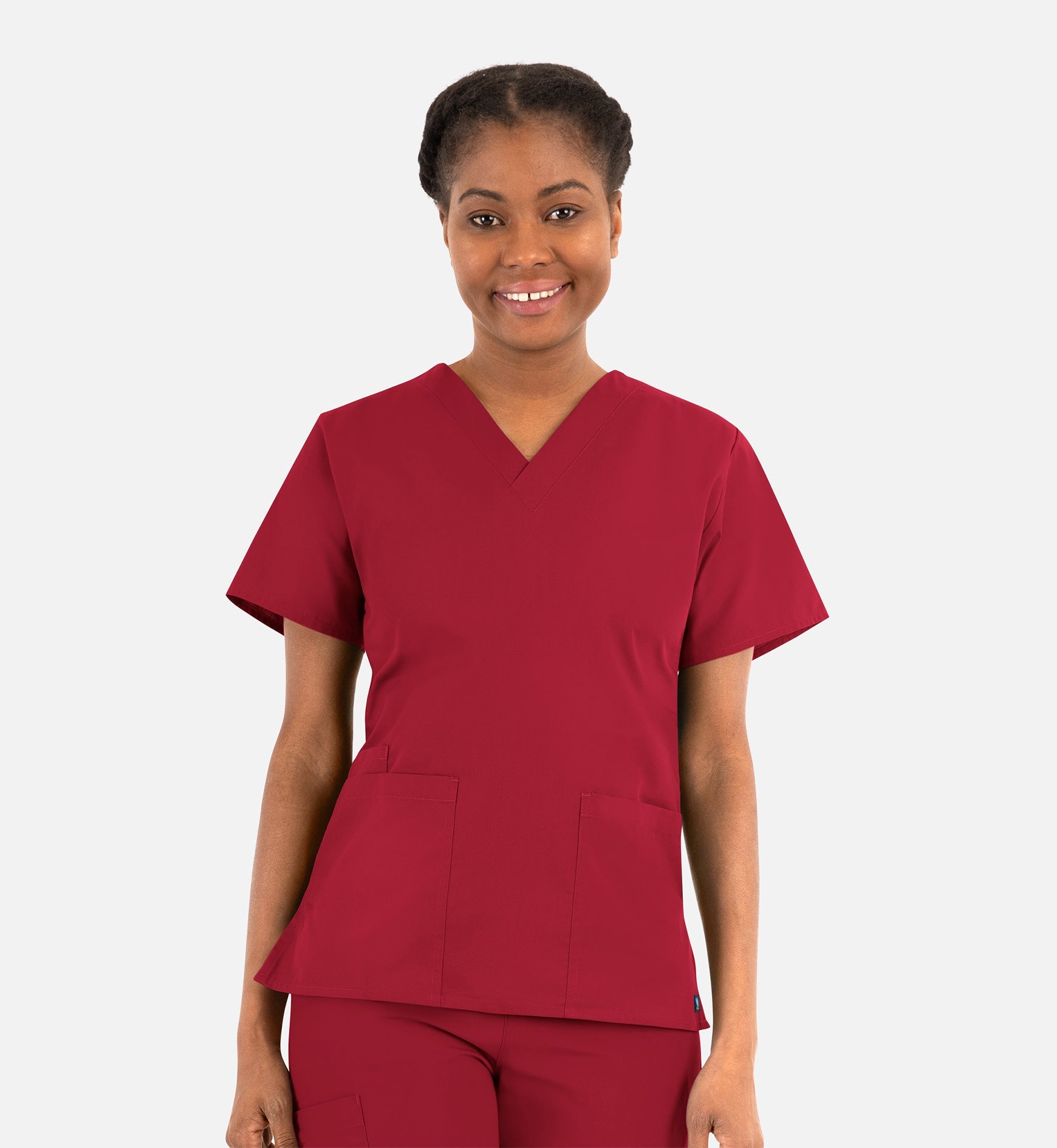 Core 1016 Women's Classic V-Neck Top Red