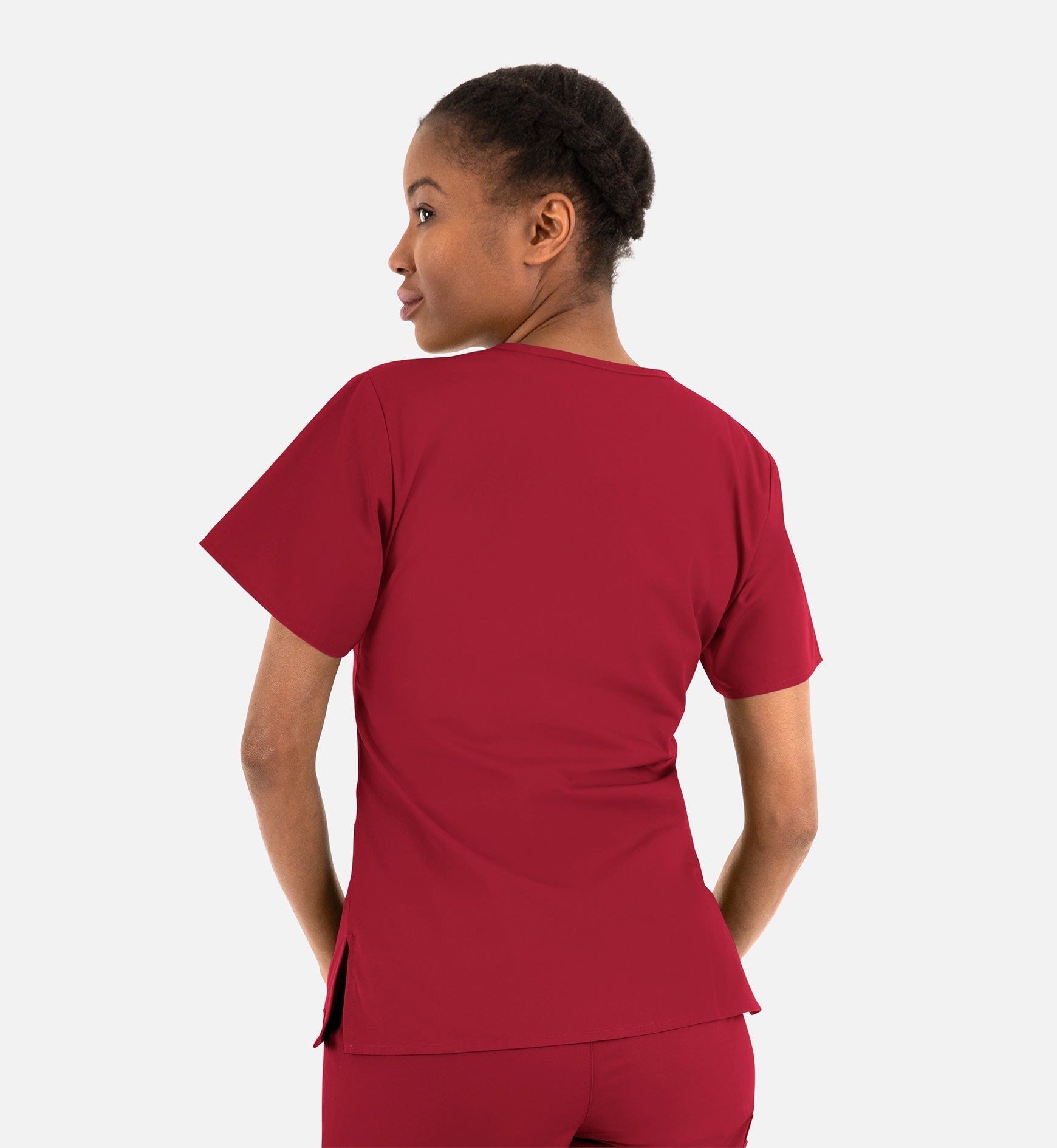 Core 1016 Women's Classic V-Neck Top Red