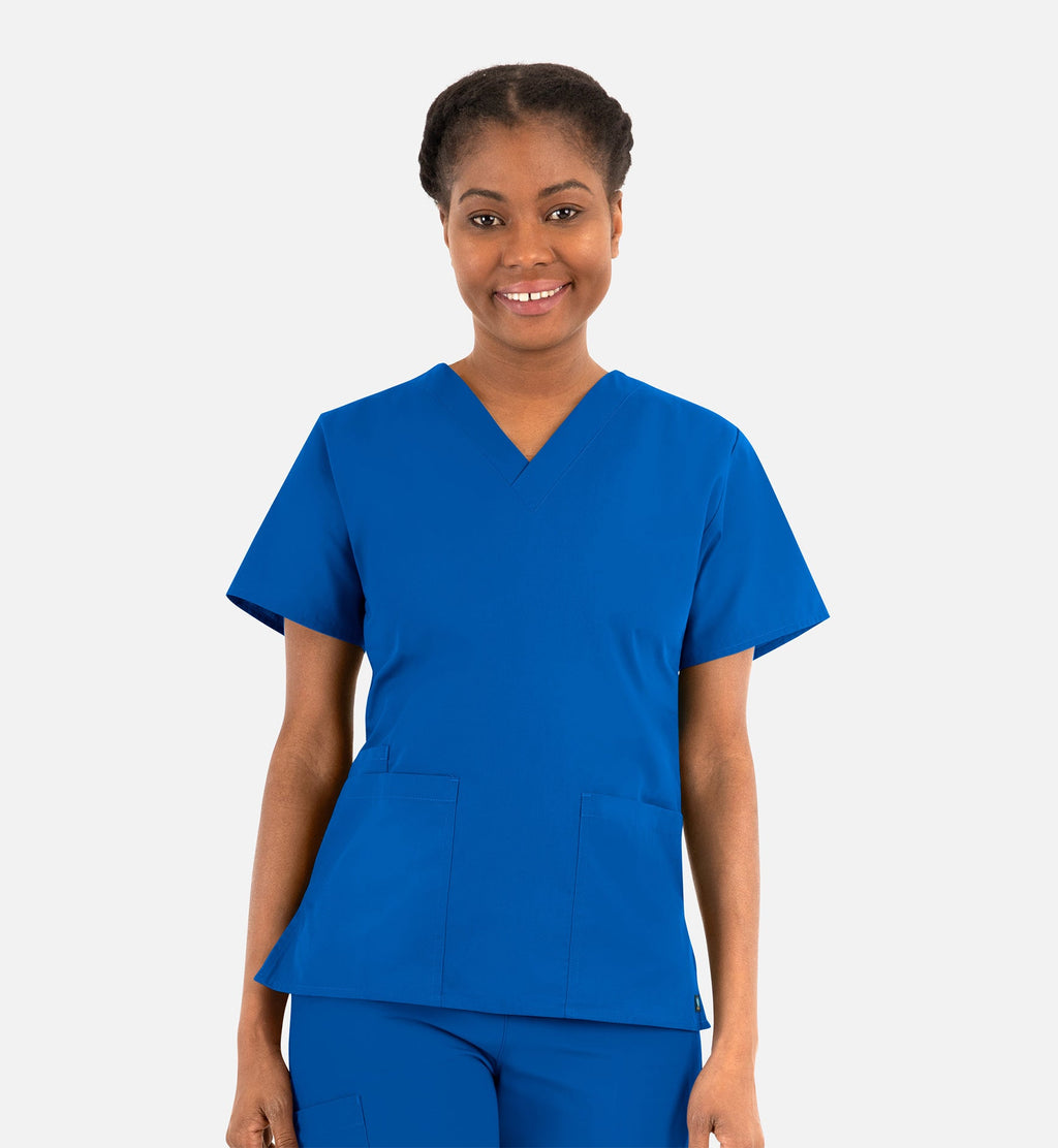 Core 1016 Women's Classic V-Neck Top Royal Blue