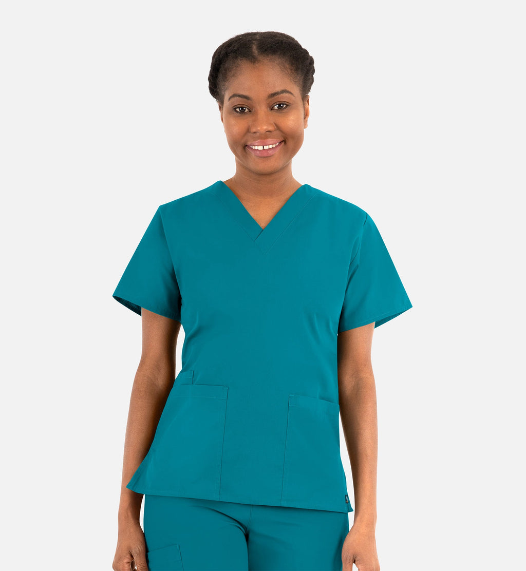 Core 1016 Women's Classic V-Neck Top Teal