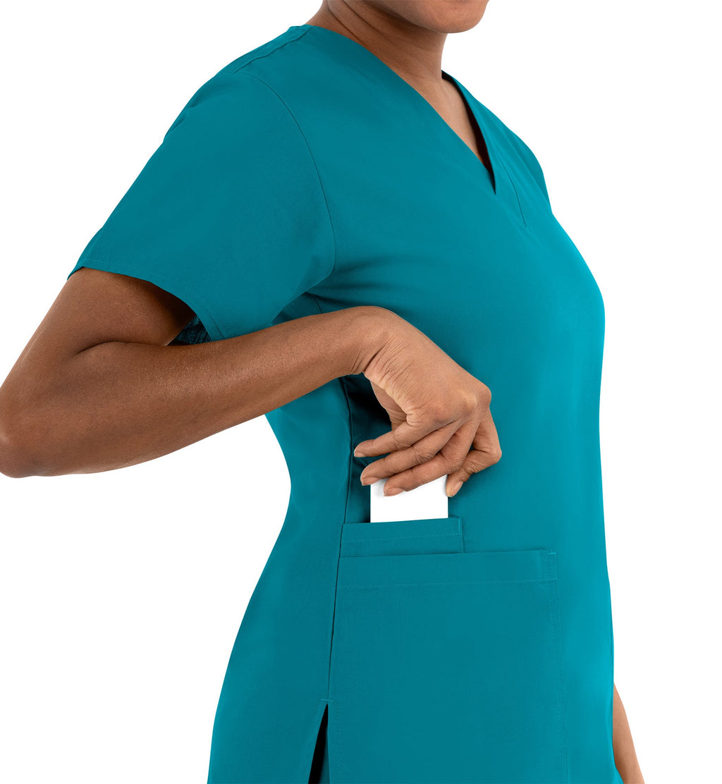 Core 1016 Women's Classic V-Neck Top Teal