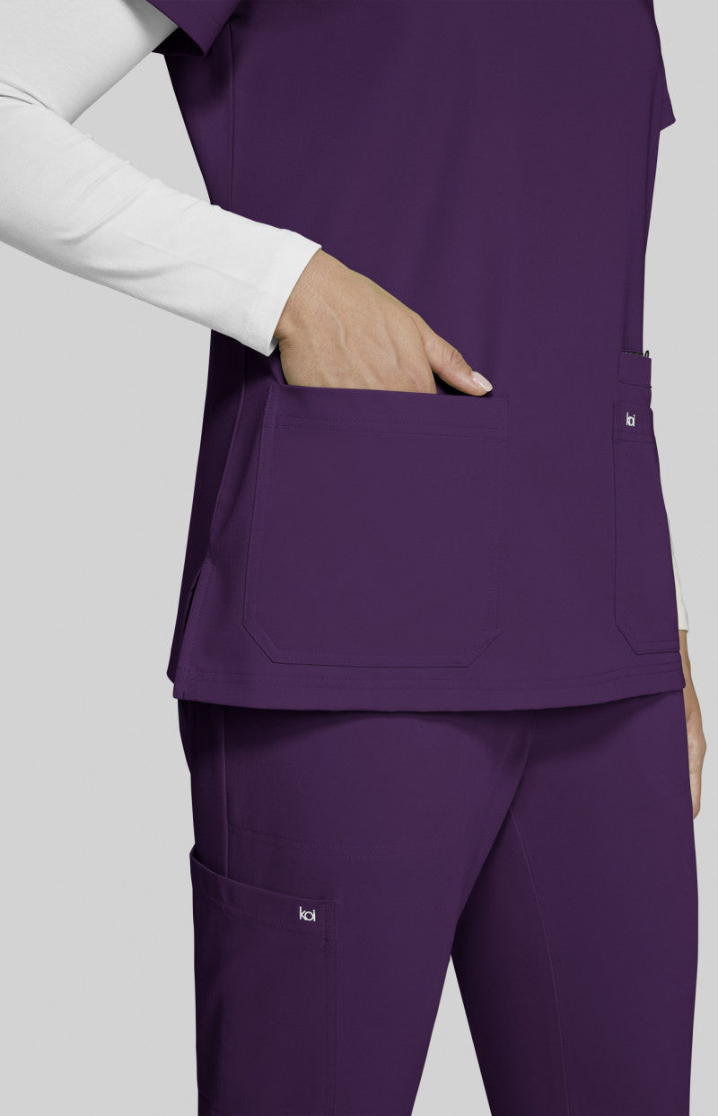 Next Gen 1019 Hustle and Heart Top Eggplant