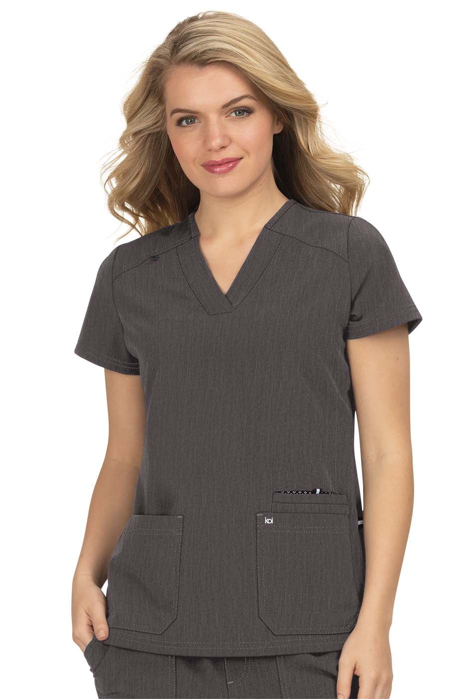 Next Gen 1019 Hustle and Heart Top Heather Grey