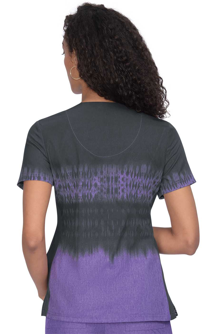 Basics 1031PR Cali Top Tie Dye Charcoal Heather Wisteria
