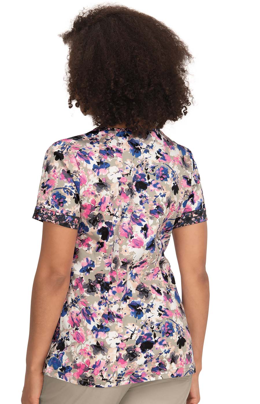 Stretch 1070PR Elena Top Watercolor Petals