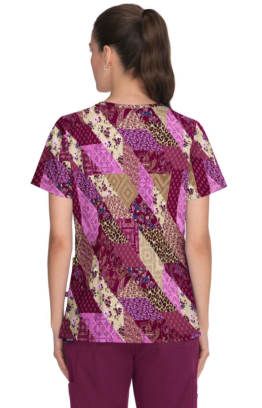 Stretch 1084PR Leia Top Patched with Love