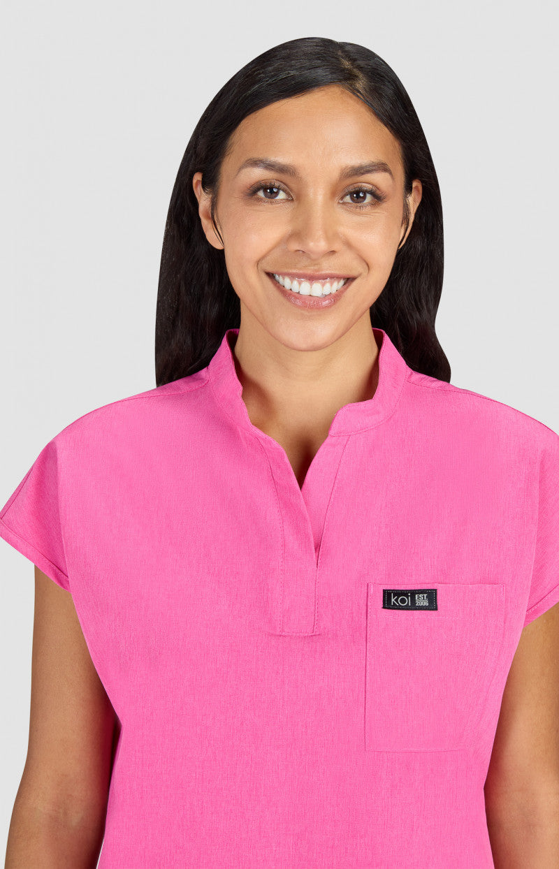 Basics 1093 Ari Top Heather Pink Lemonade