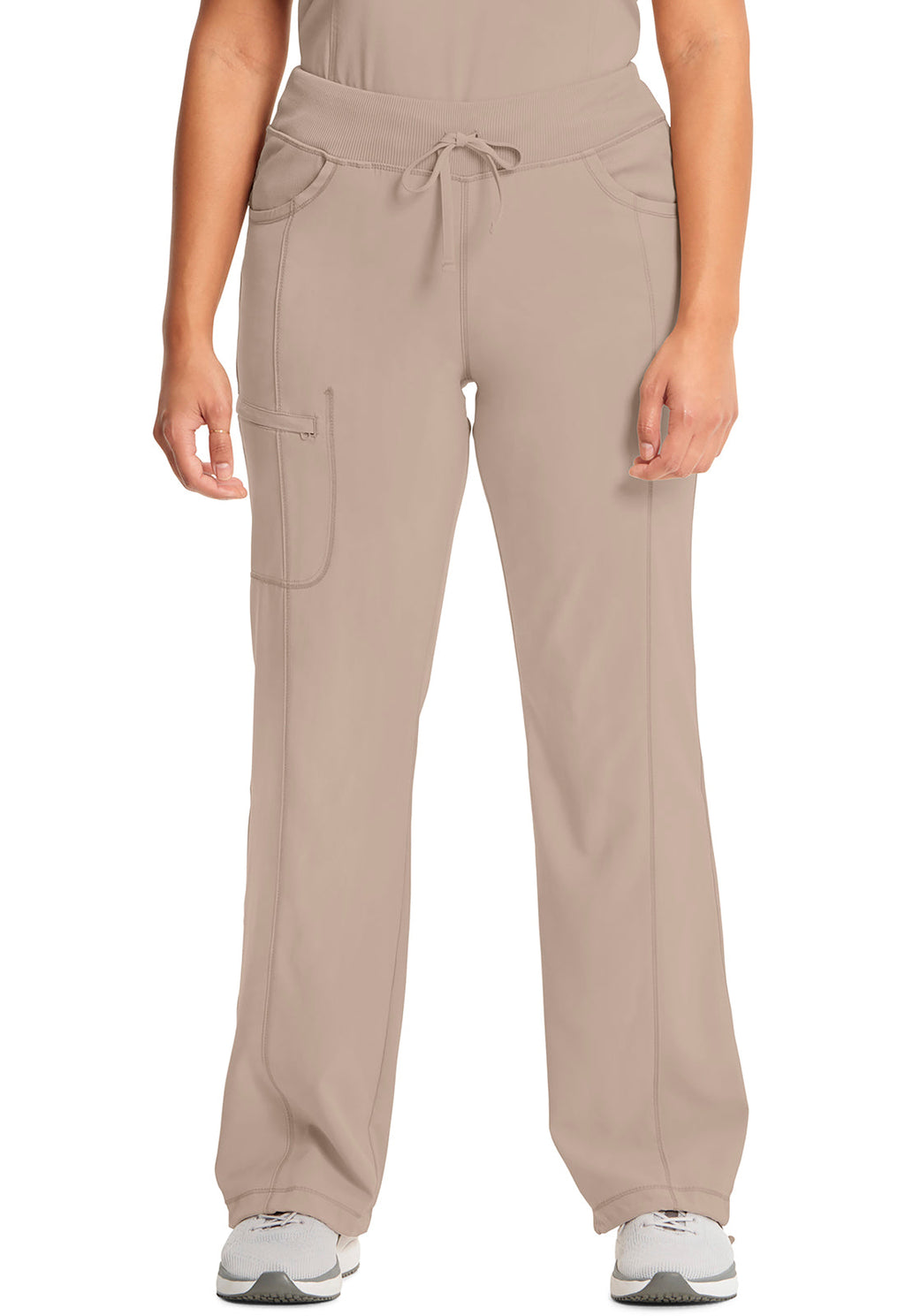 Infinity 1123A Women's Straight Leg Drawstring Scrub Pants Khaki