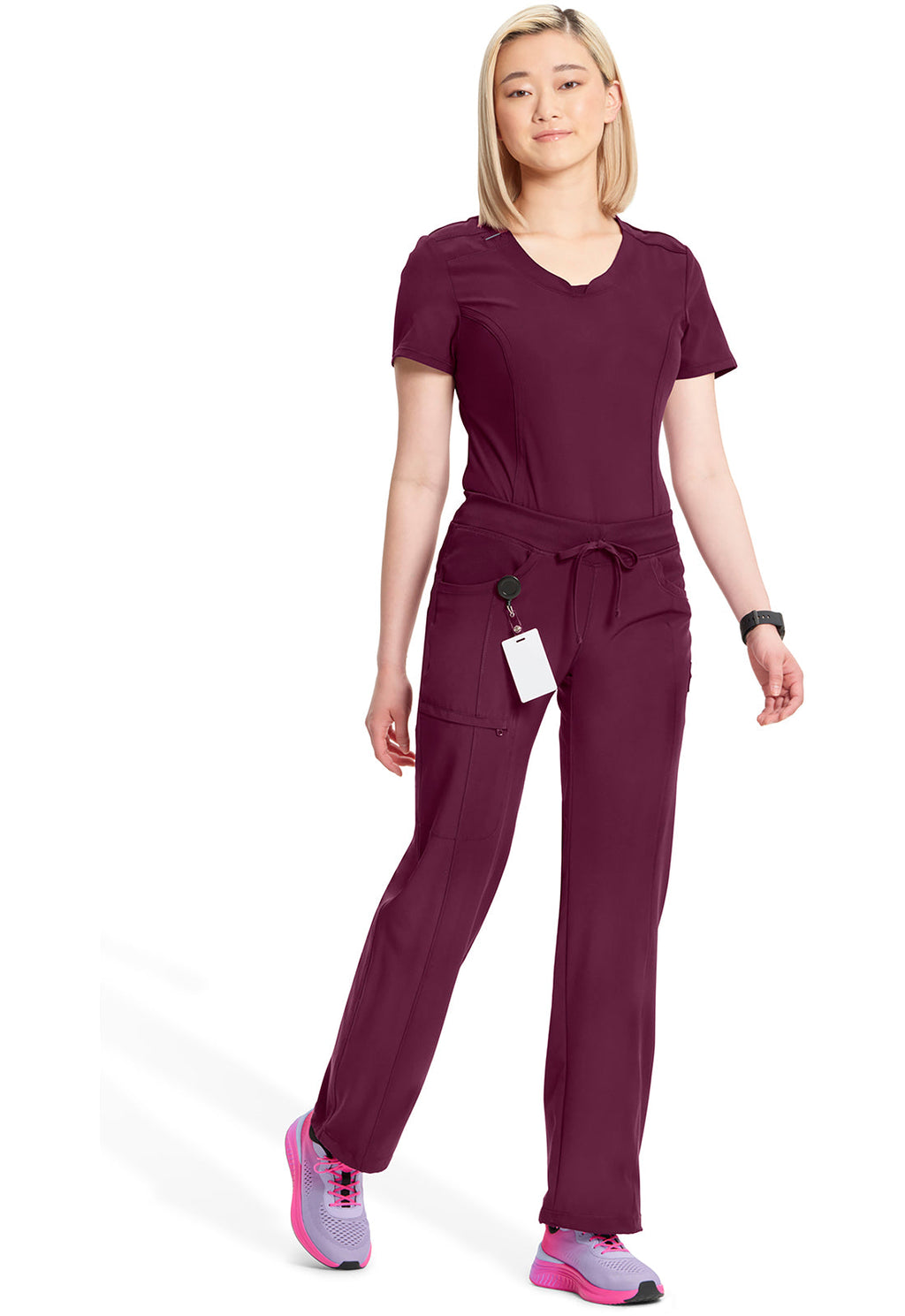 Classics 1123A Straight Leg Drawstring Pants Wine