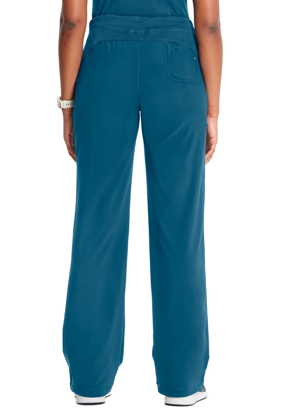 Infinity 1123A Women's Straight Leg Drawstring Scrub Pants Caribbean Blue