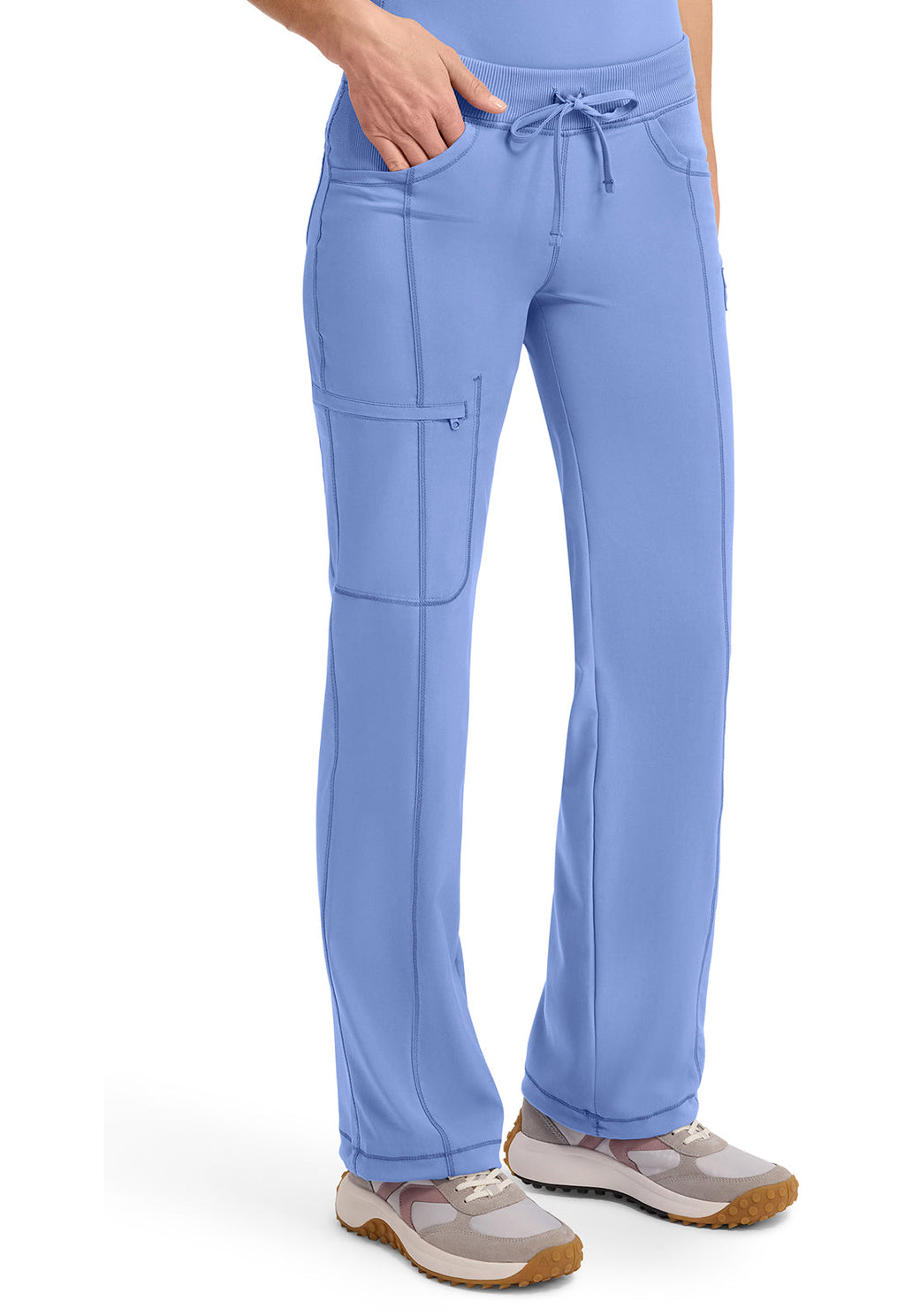 Infinity 1123A Women's Straight Leg Drawstring Scrub Pants Ciel