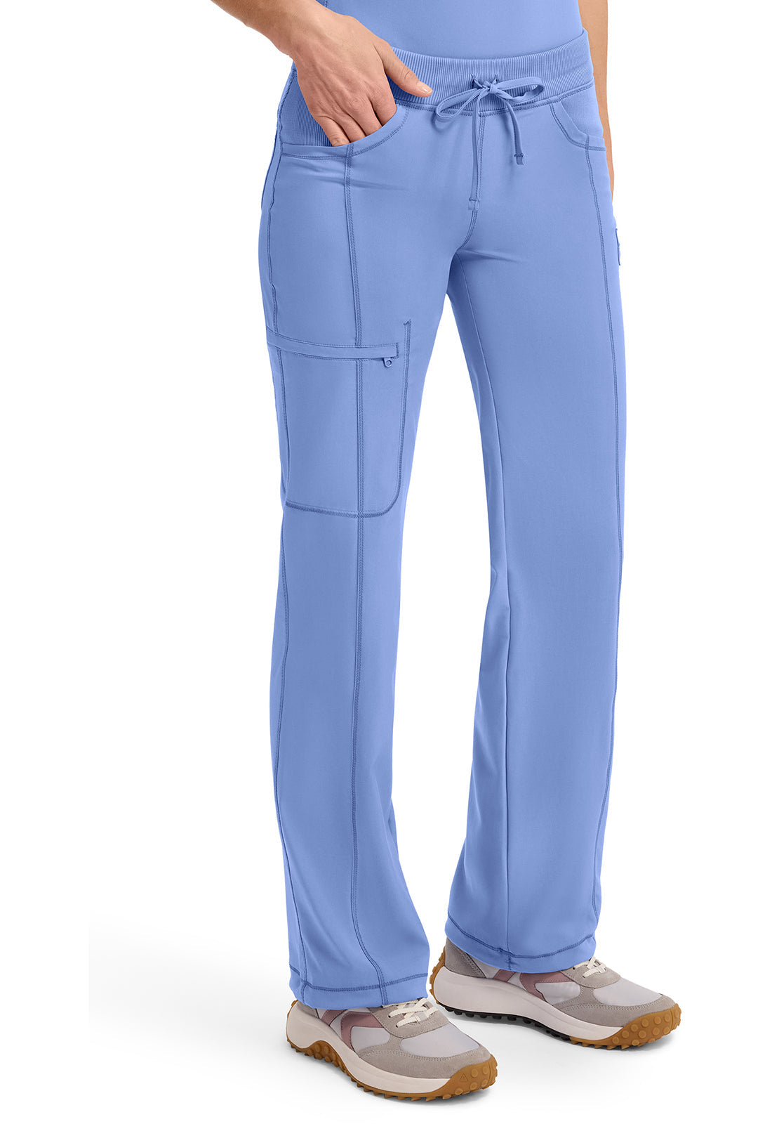 Infinity 1123A Women's Straight Leg Drawstring Scrub Pants Ciel