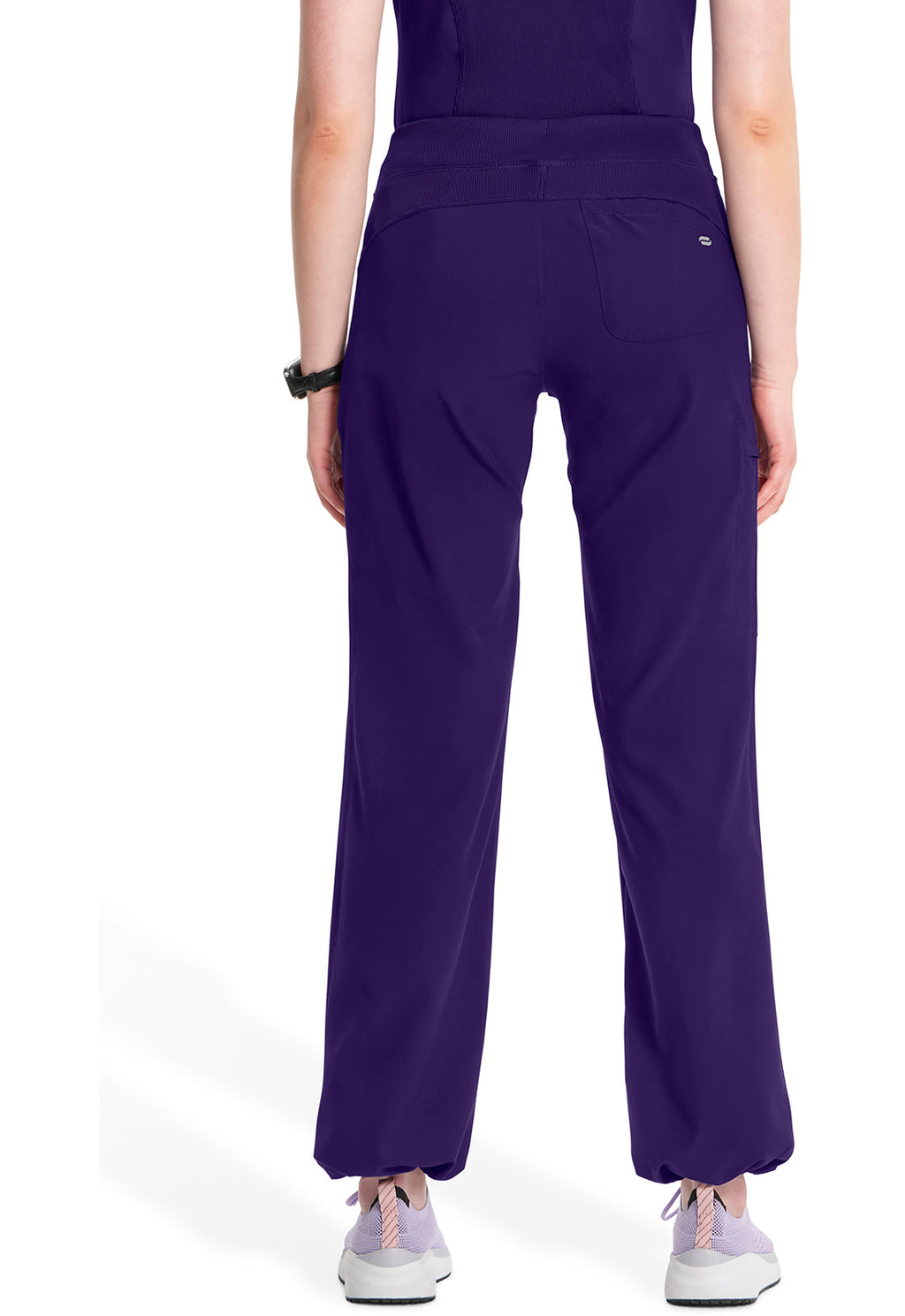 Infinity 1123A Women's Straight Leg Drawstring Scrub Pants Grape