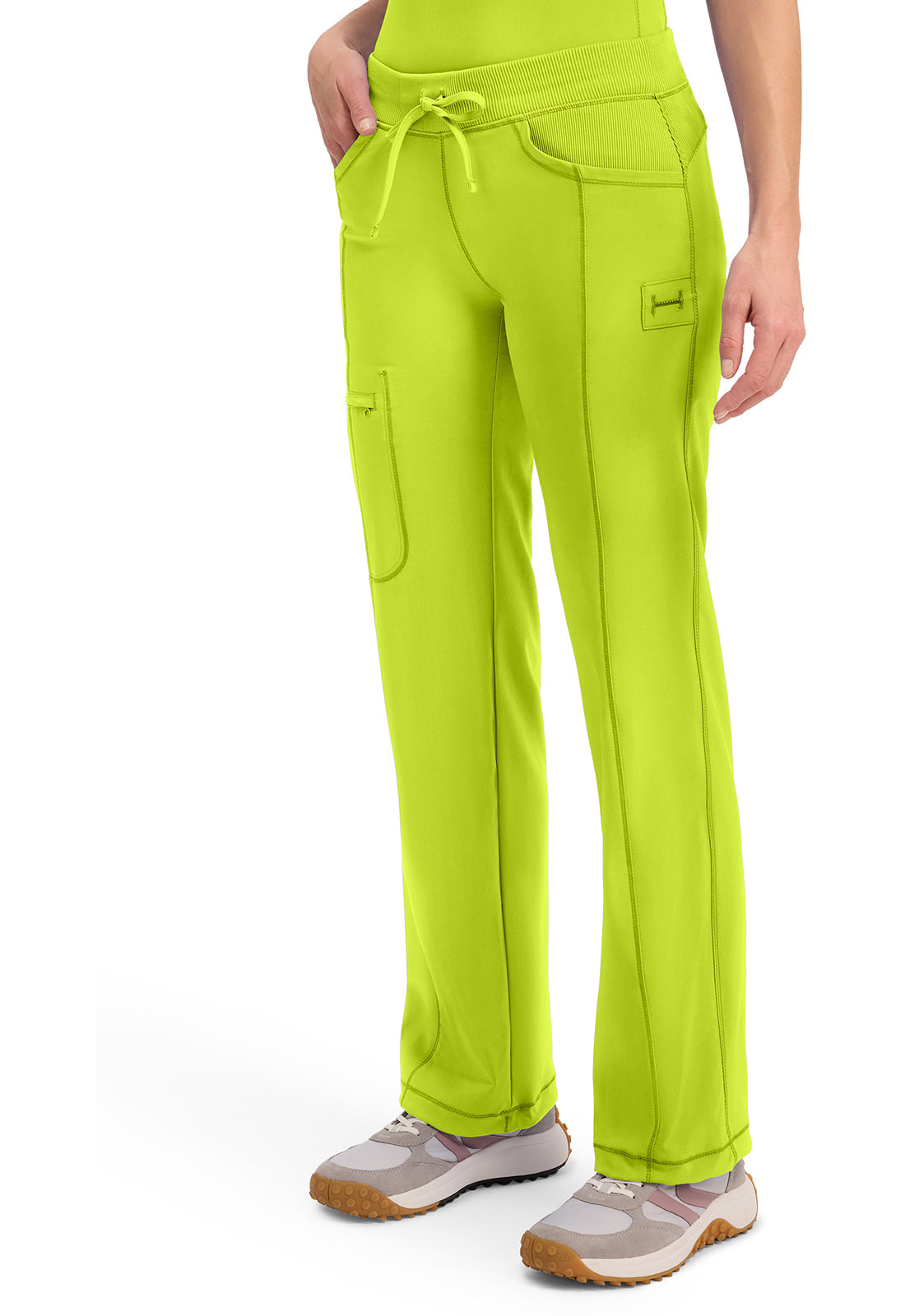 Classics 1123A Straight Leg Drawstring Pants Lime Time