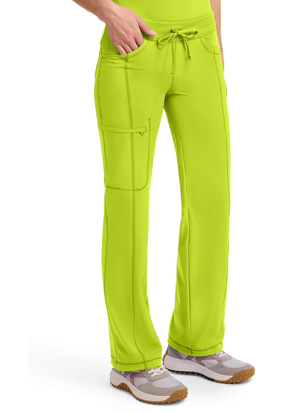 Classics 1123A Straight Leg Drawstring Pants Lime Time