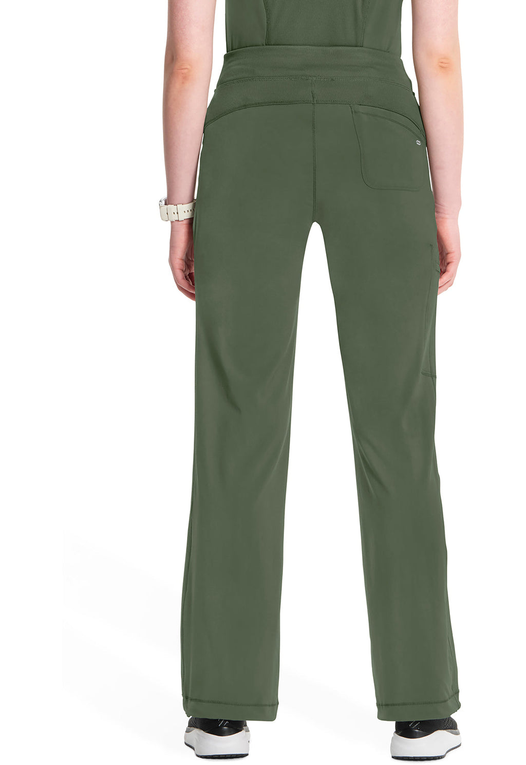 Infinity 1123A Women's Straight Leg Drawstring Scrub Pants Olive
