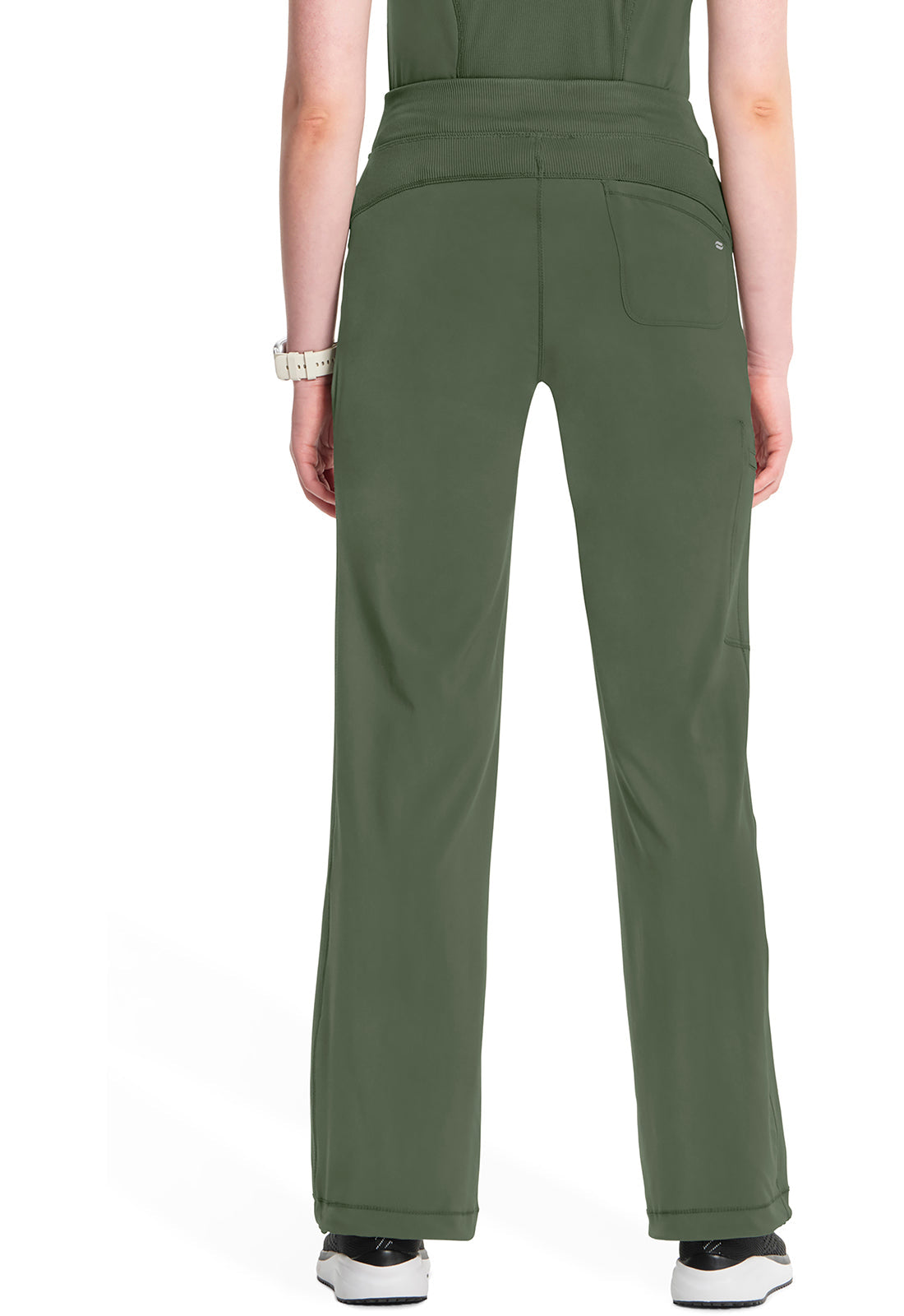 Infinity 1123A Women's Straight Leg Drawstring Scrub Pants Olive