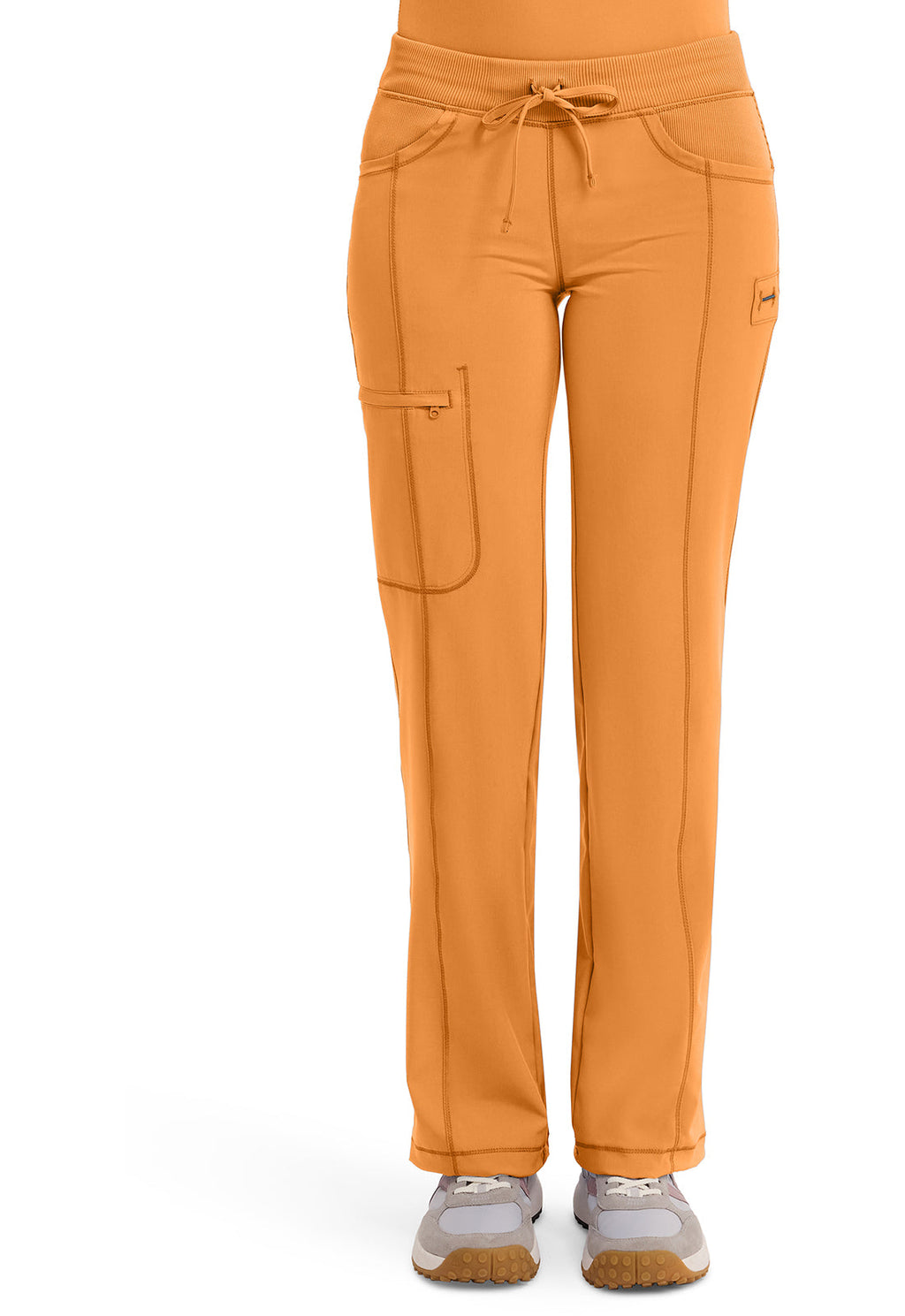 Classics 1123A Straight Leg Drawstring Pants Orange Sunrise