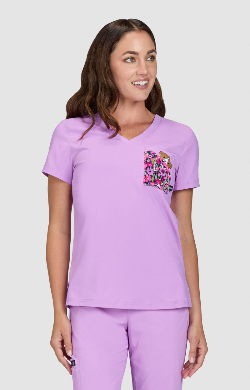 Basics 1128PLM Nixie Placement Top Bloom Lavender