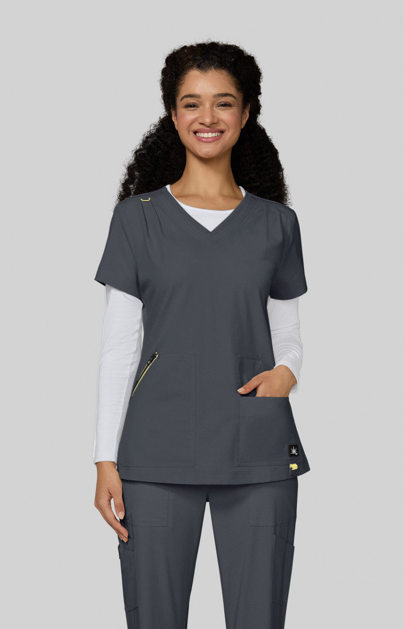 Solis 1129 Sari Top Charcoal