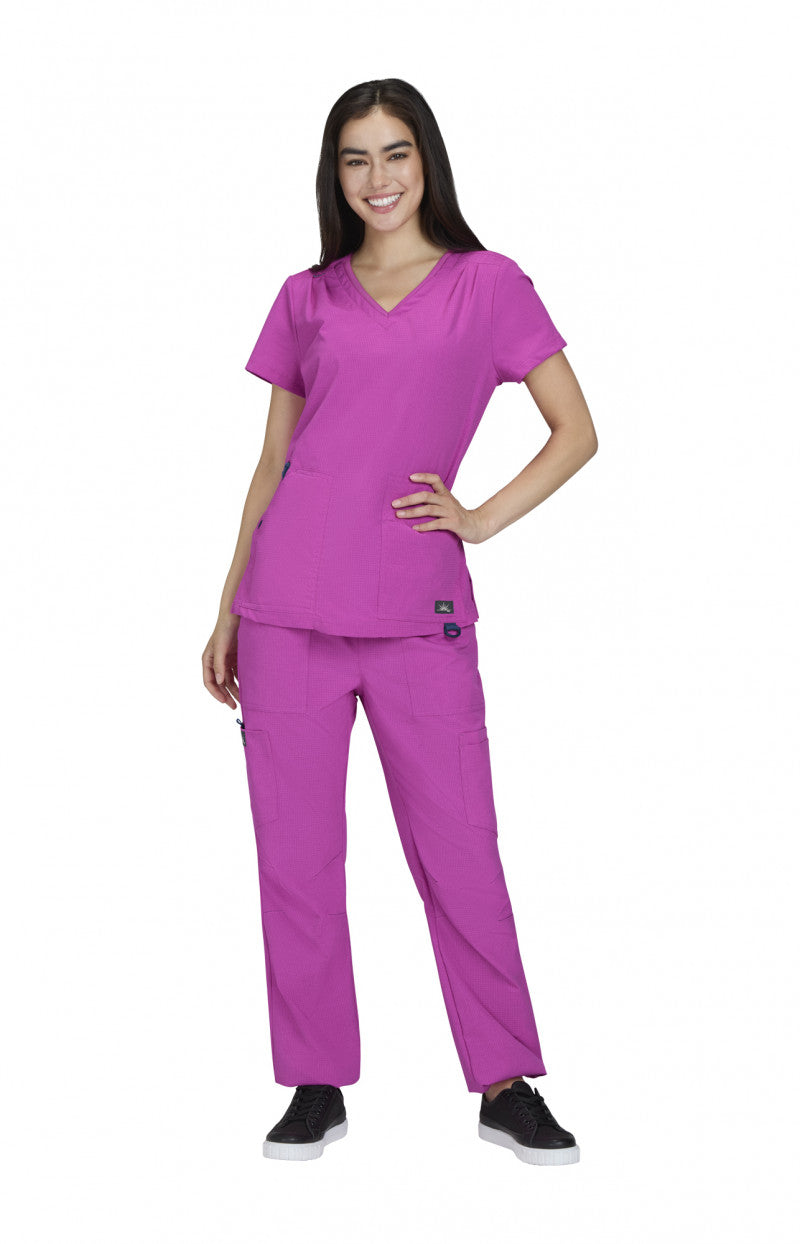 Solis 1129 Sari Top Hibiscus Pink