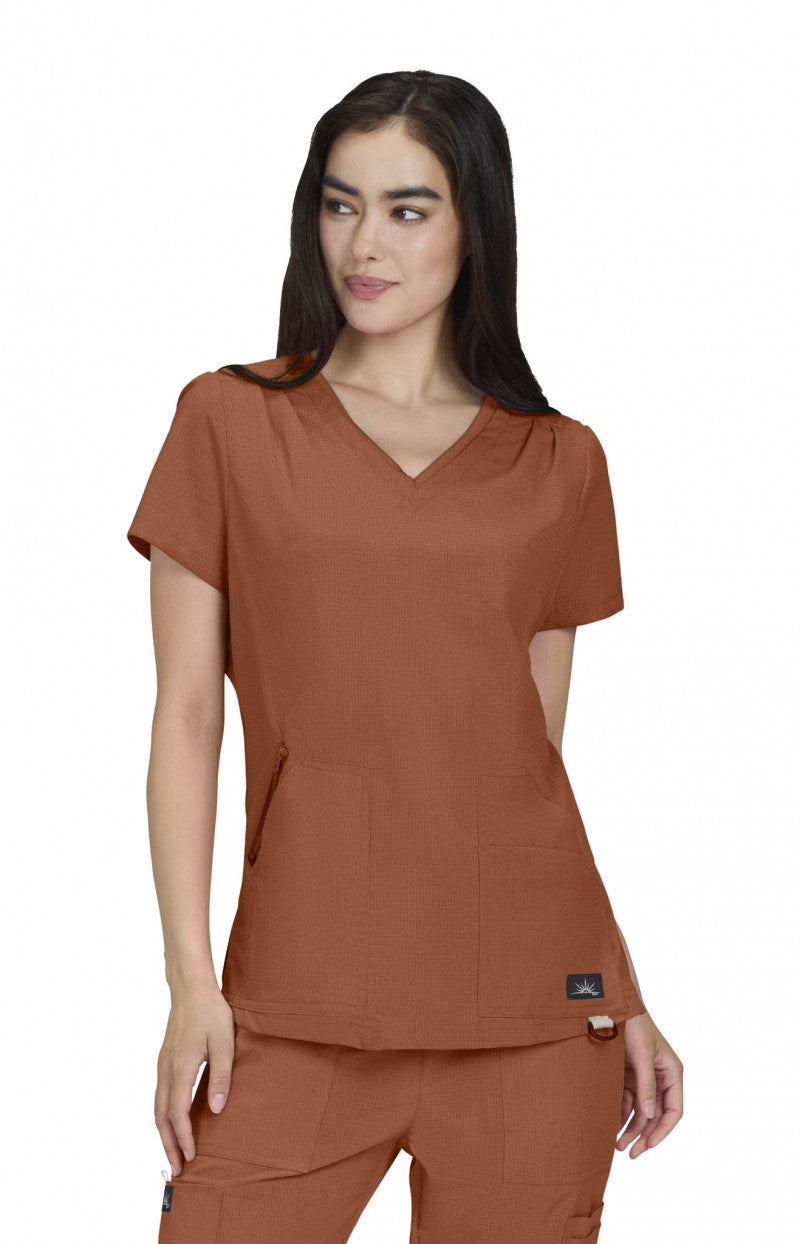 Solis 1129 Sari Top Dark Copper