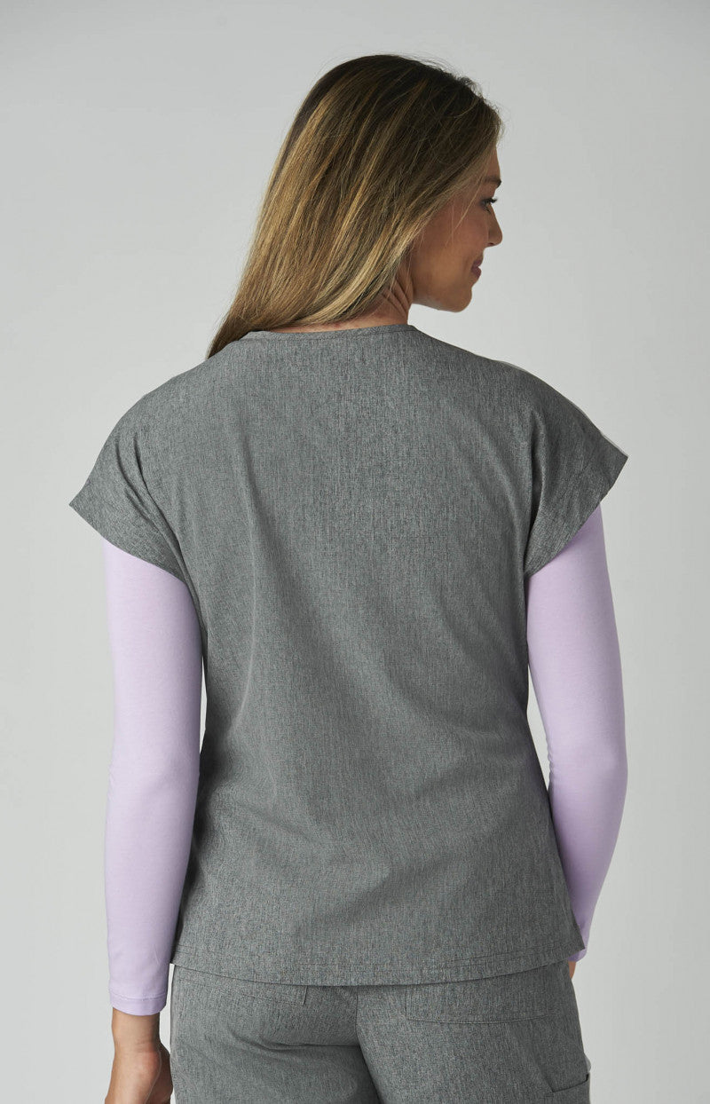 Koi Basics 1145 McKenna Top Heather Grey