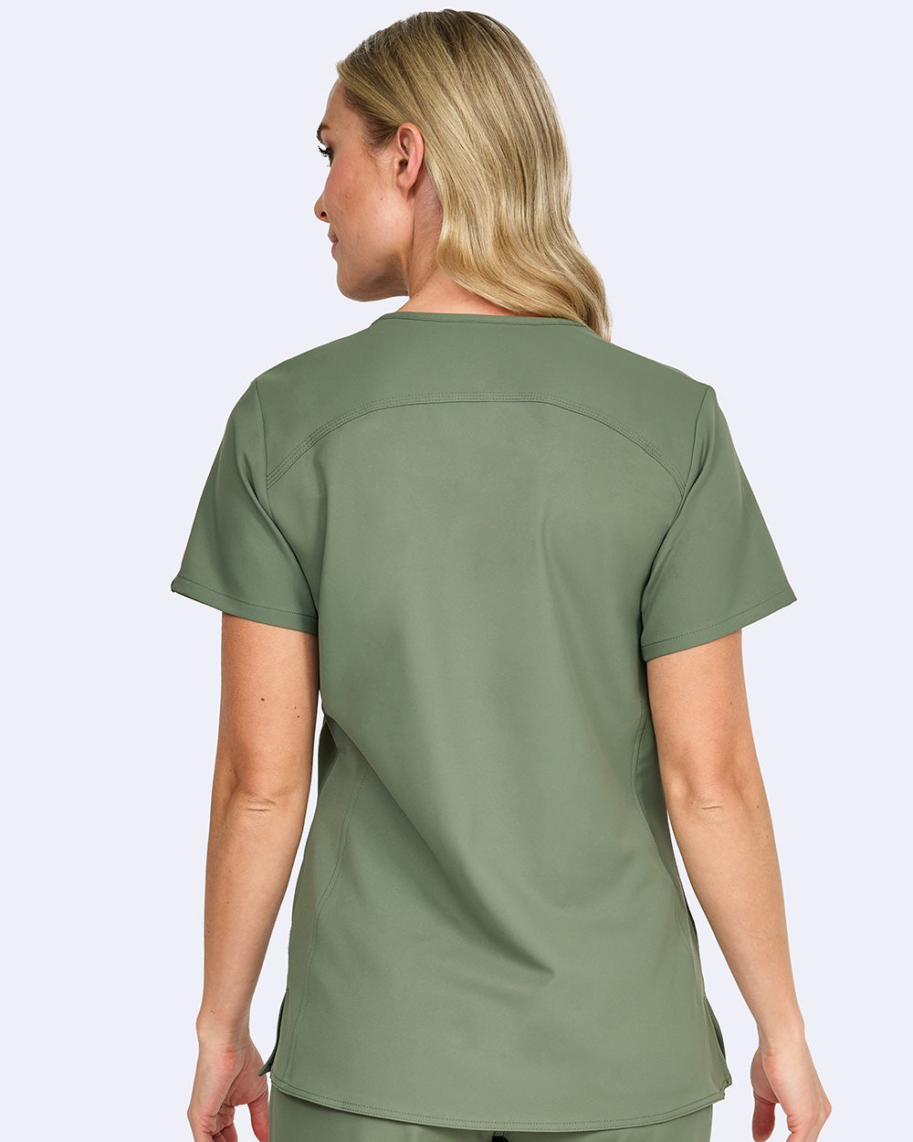 Studio 1165 Focus V-Neck Top Olive