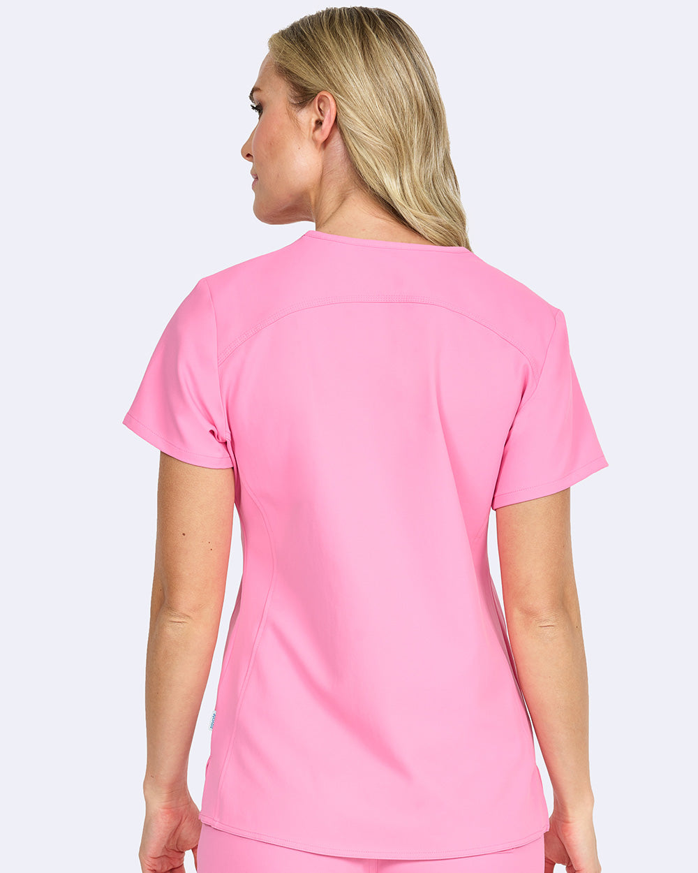 Studio 1165 Focus V-Neck Top Pink Lemonade