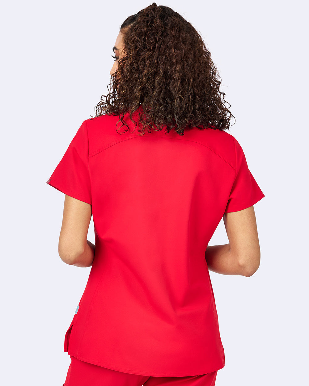 Studio 1165 Focus V-Neck Top Red