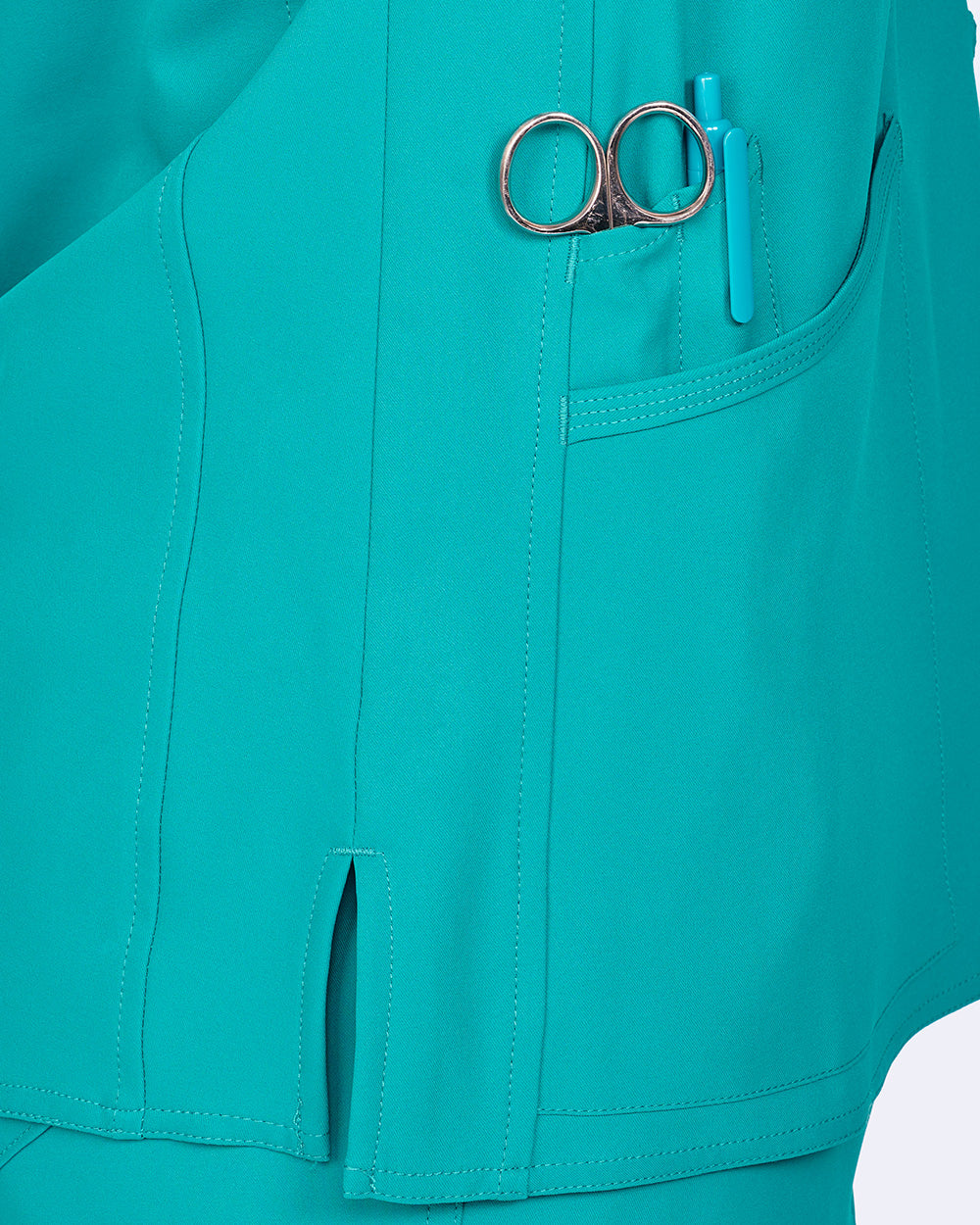 Studio 1165 Focus V-Neck Top Teal