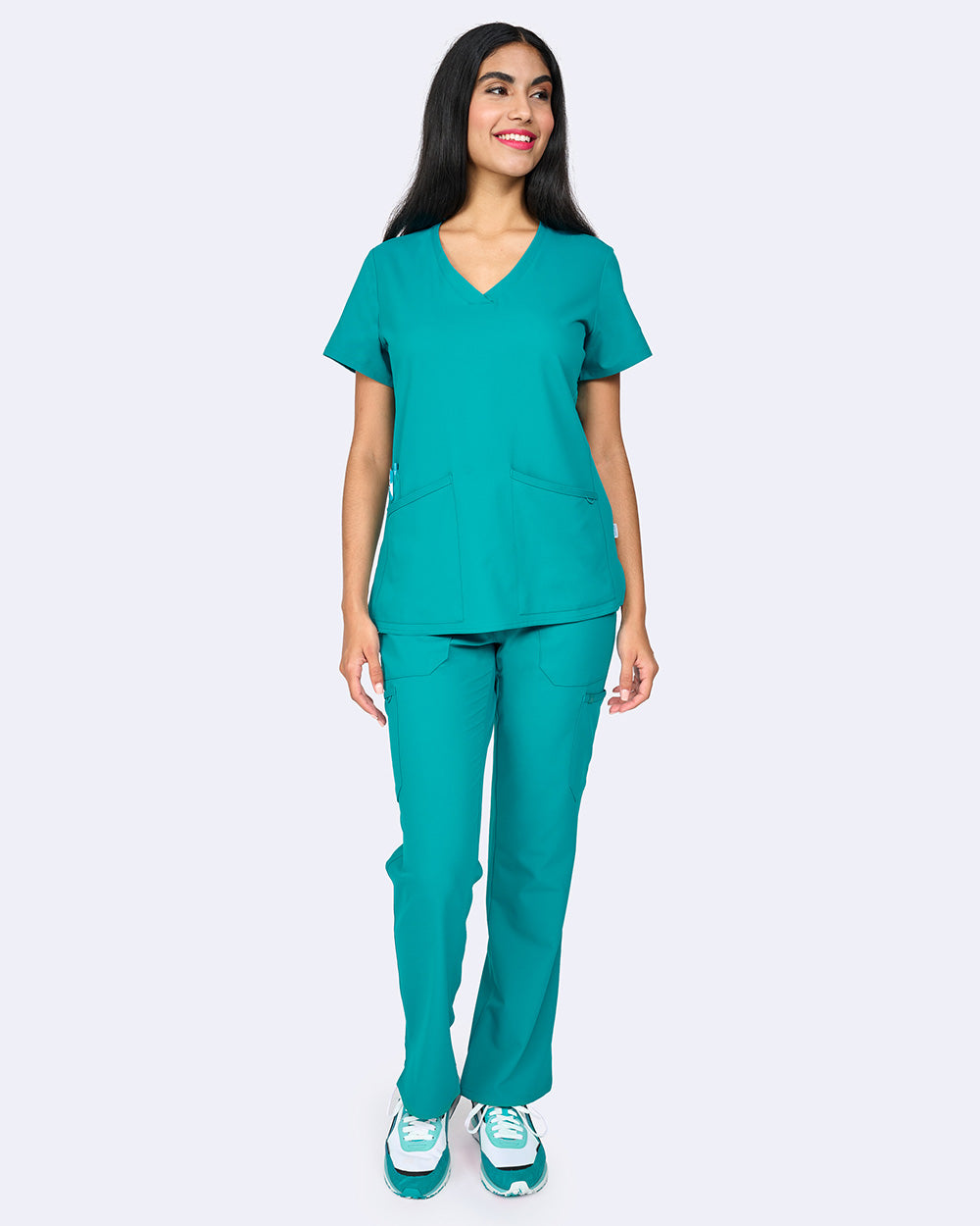 Studio 1165 Focus V-Neck Top Teal