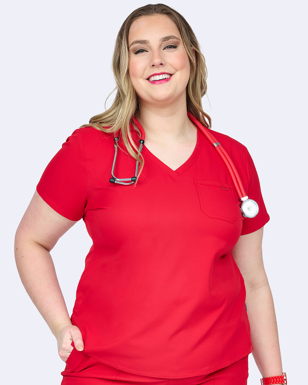 Studio 1169 Elevate Tuck-In Top Red