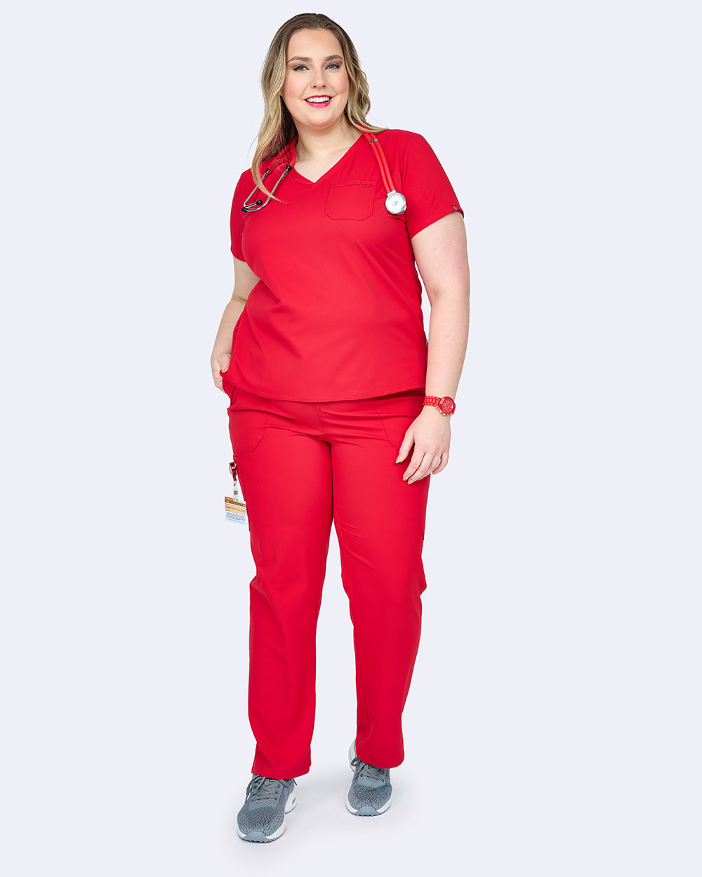 Studio 1169 Elevate Tuck-In Top Red